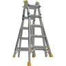 Werner 22 ft. Reach Aluminum 5-in-1 Multi-Position Pro Ladder with Built-in Leveling 375 lbs. Load Capacity Type IAA Duty