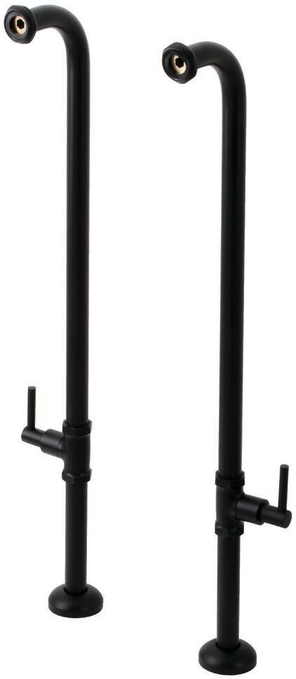 Kingston Concord Freestanding Tub Supply Line, Matte Black