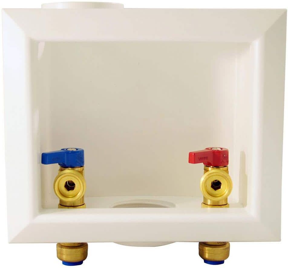 Tectite 1/2 in. Brass Push-to-Connect x 3/4 in. Male Hose Thread Washing Machine Outlet Box