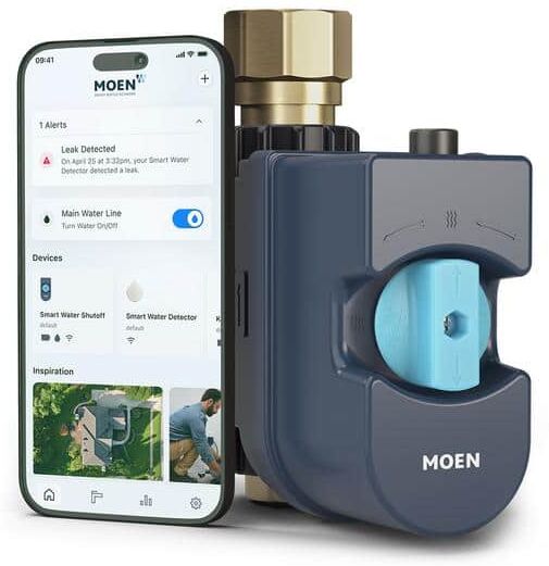 MOEN Flo 1 in. Smart Water Monitor and Automatic Water Shut Off Valve