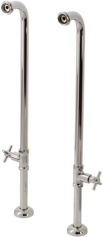 Kingston Concord Freestanding Tub Supply Line, Polished Nickel