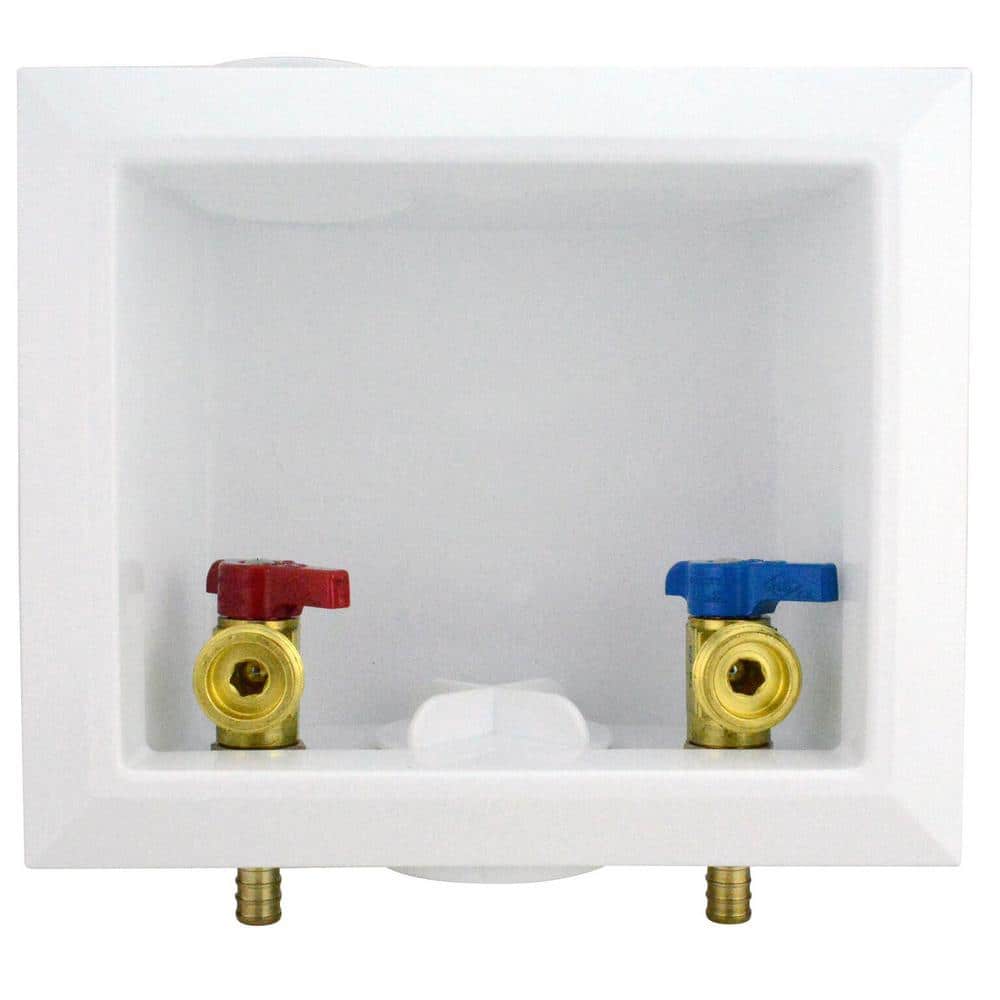 Apollo 1/2 in. Brass PEX-B Barb x 3/4 in. Male Hose Thread Washing Machine Outlet Box