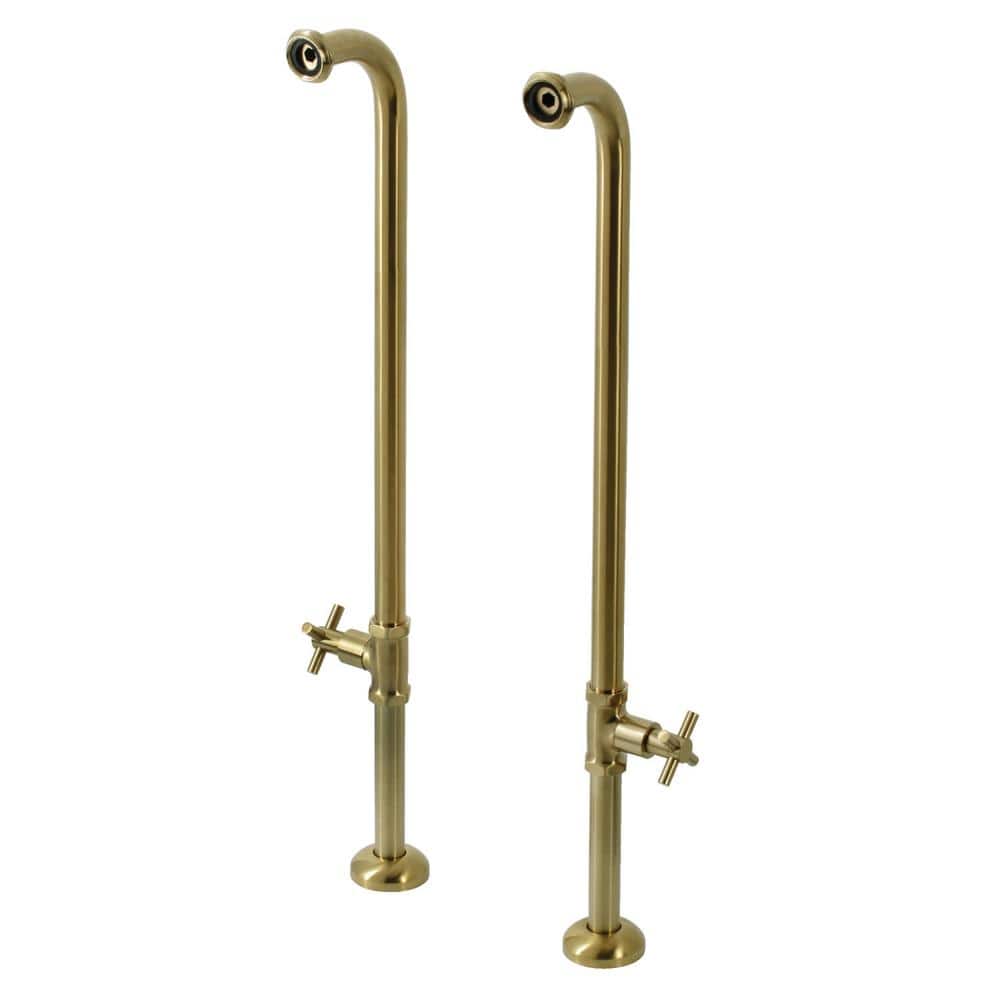 Kingston Concord Freestanding Tub Supply Line, Brushed Brass