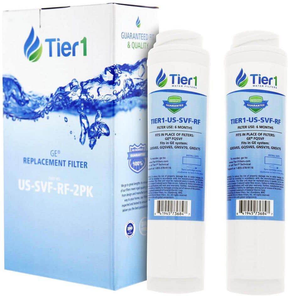 Tier1 Replacement for GE FQSVF Undersink Water Filter Cartridge (2-Pack)