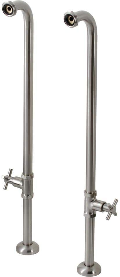 Kingston Concord Freestanding Tub Supply Line, Brushed Nickel