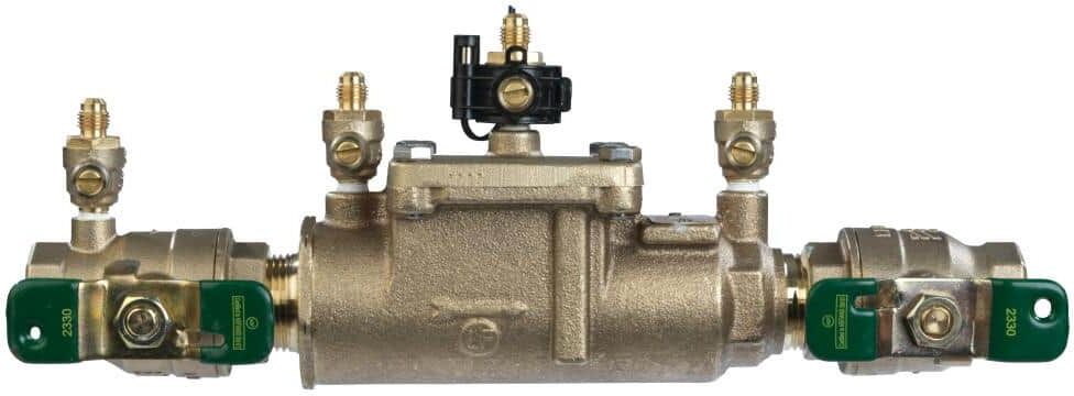 Watts 1 in. Bronze Double Check Valve Backflow Preventer Assembly Quarter Turn Shutoff With Single Top Entry Freeze Sensor