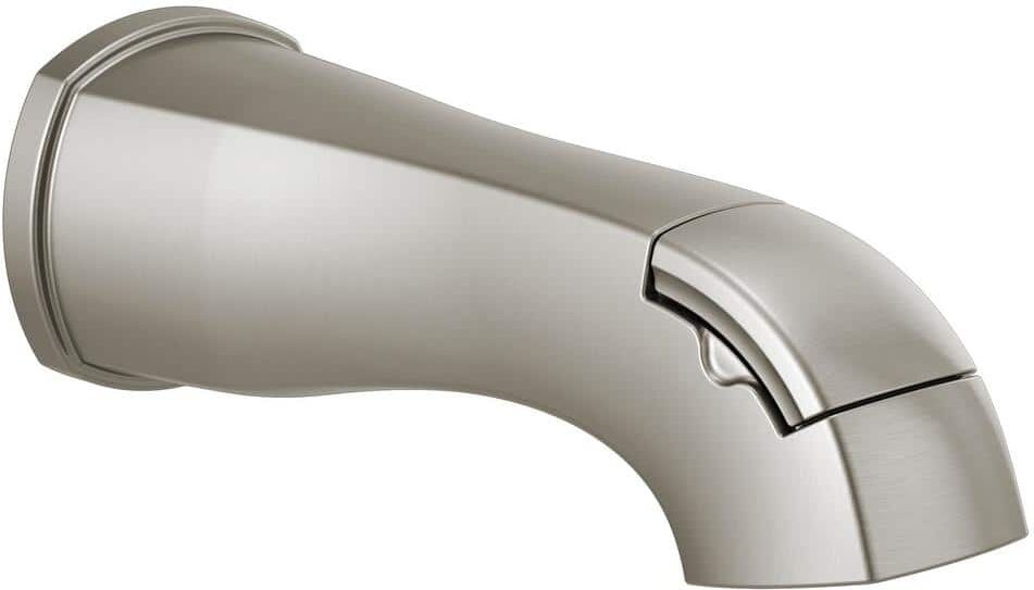 Delta Stryke Pull-Up Diverter Tub Spout in Stainless