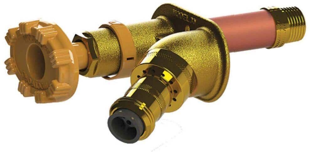 Woodford 1/2 in. PEX x 14 in. L Freezeless Auto Drain Sillcock with 50HA Backflow Preventer