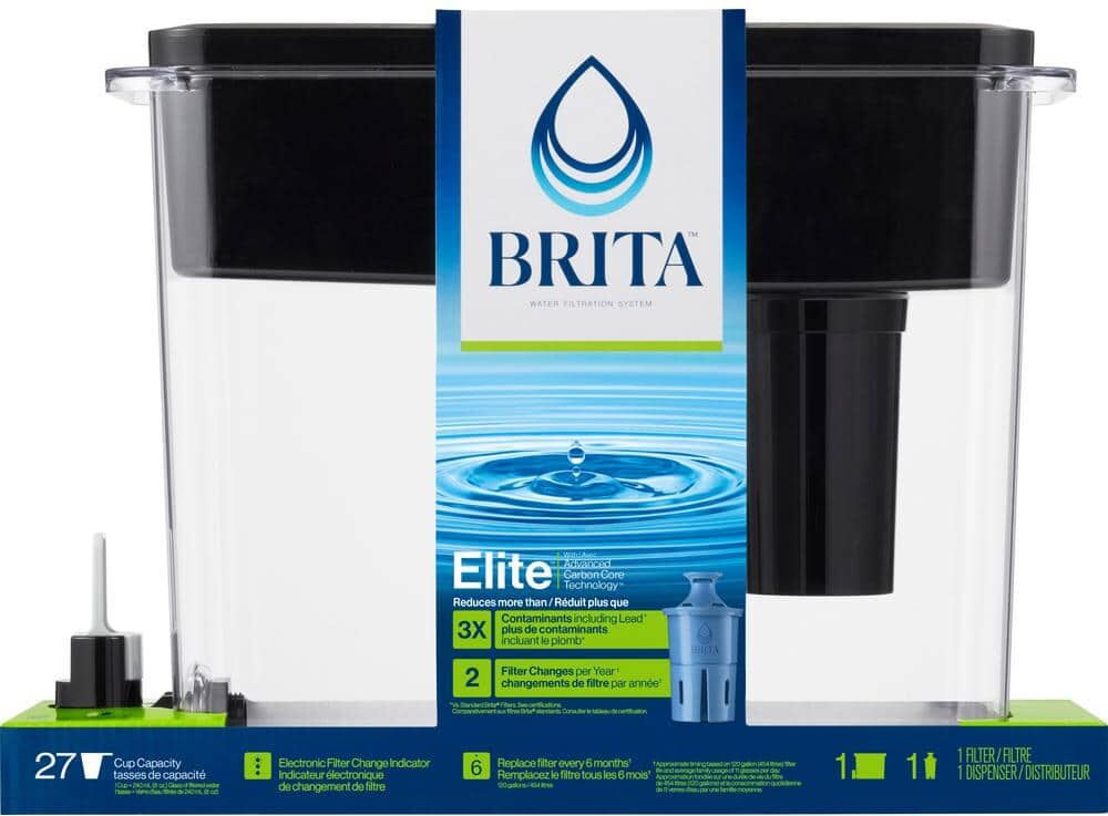 Brita UltraMax 27-Cup Extra Large Filtered Water Dispenser with Elite Filter, BPA Free