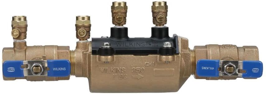 Wilkins 1-1/2 in. 350 Double Check Backflow Preventer, Non-Potable