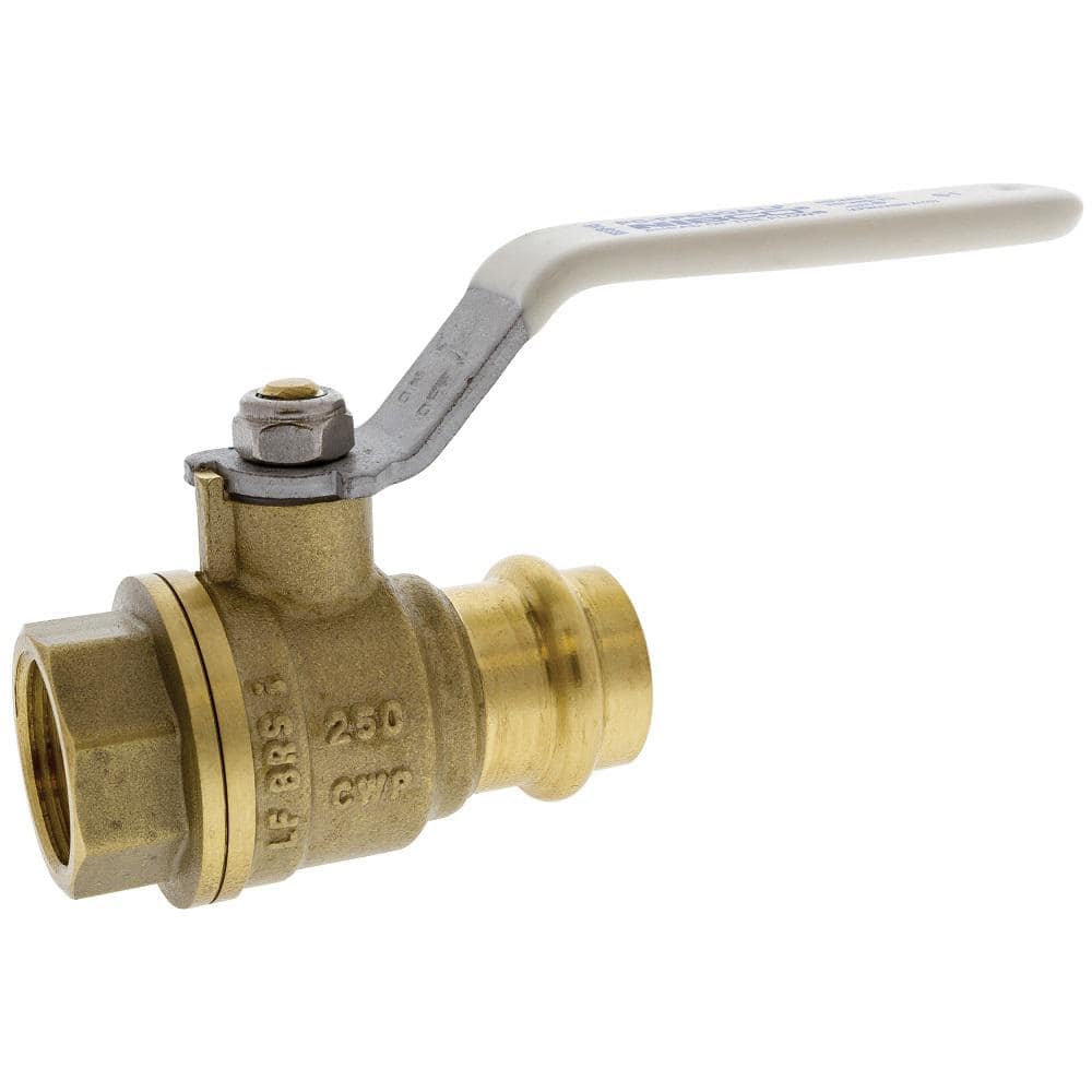 NIBCO 3/4 in. Brass Alloy Lead-Free Press x FIP Full Port Ball Valve