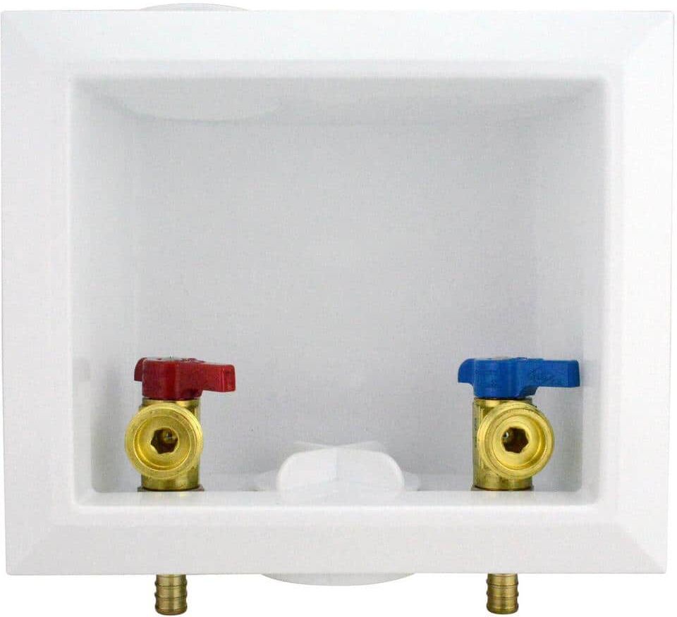 Apollo 1/2 in. Brass PEX-B Barb x 3/4 in. Male Hose Thread Washing Machine Outlet Box