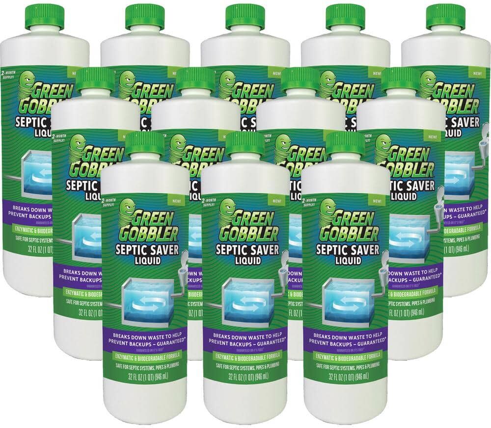 Green Gobbler 32 oz. Liquid Septic Saver Tank Treatment (12-Pack)