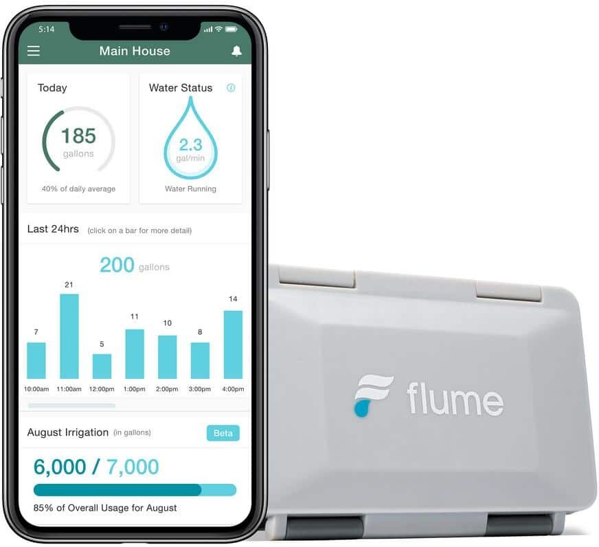 FLUME Smart Home Water Monitor and Water Leak Detector