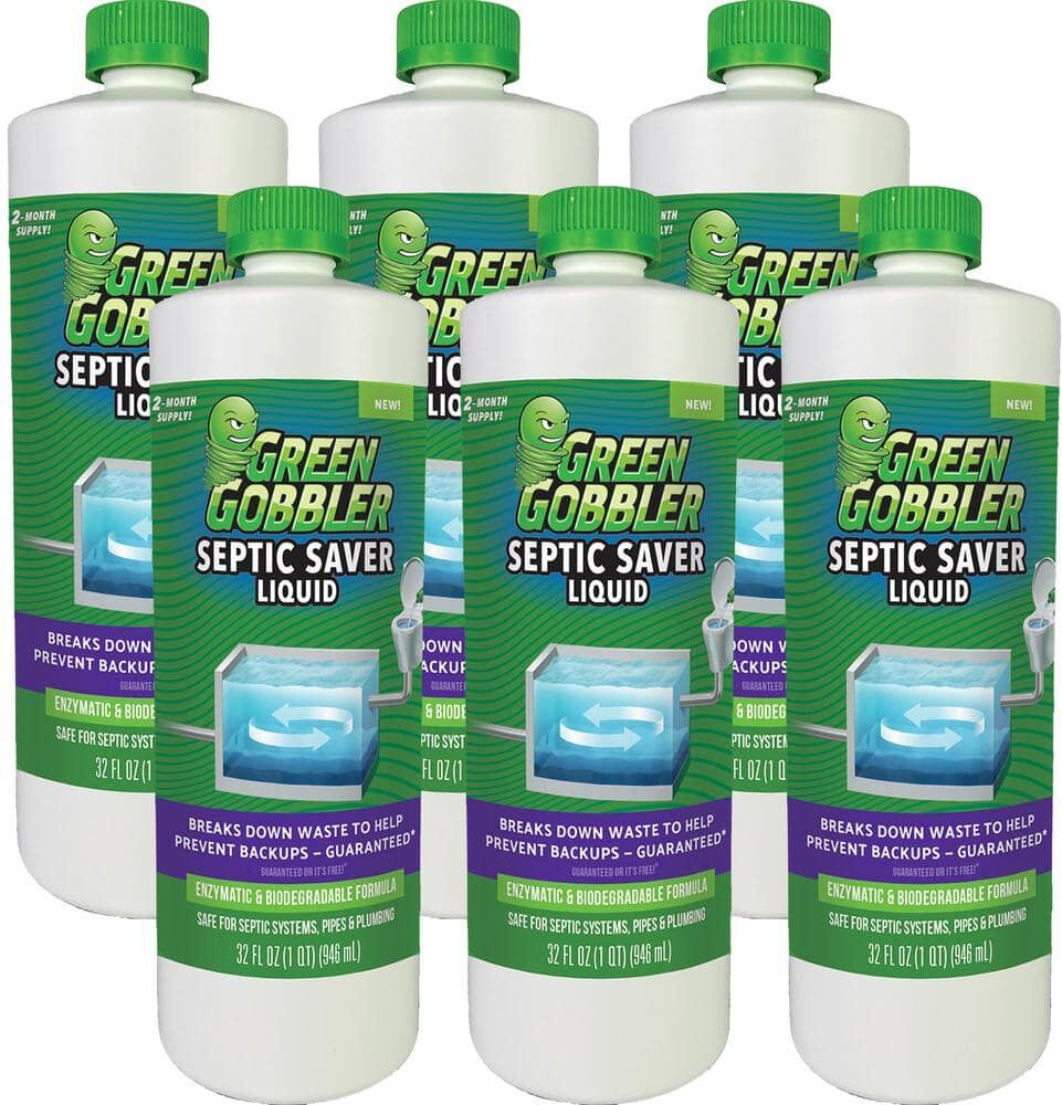 Green Gobbler 32 oz. Liquid Septic Saver Tank Treatment (6-Pack)