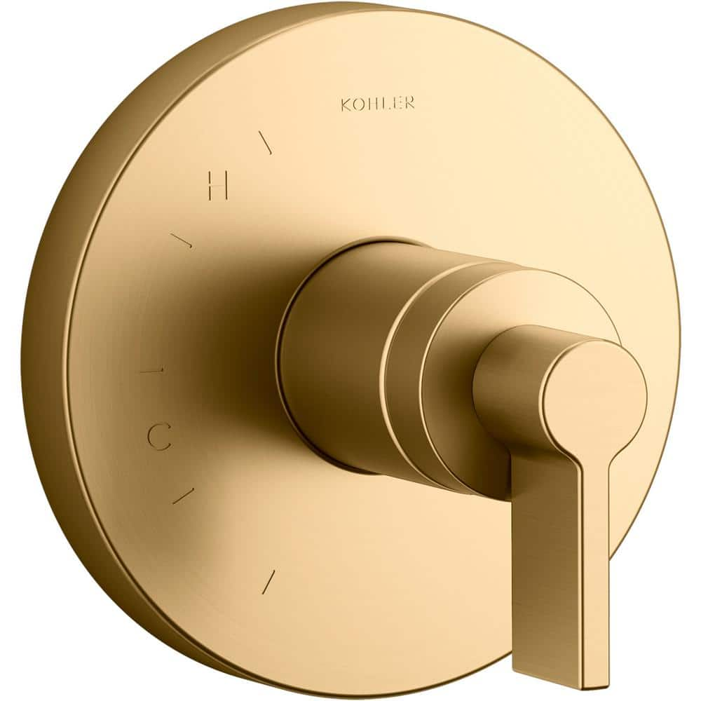 KOHLER Components 1-Handle Valve Trim Kit in Vibrant Brushed Moderne Brass