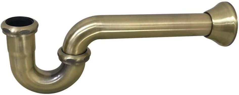 Kingston Vintage 1-1/2 in. Brass P- Trap in Antique Brass