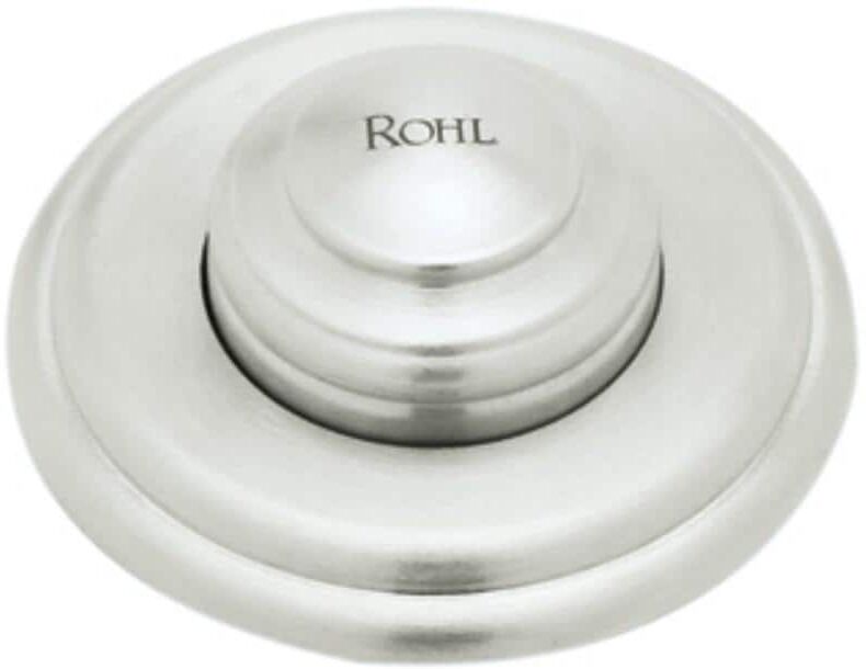 ROHL Decorative Luxury Air Activated Switch Button Only for Waste Disposal in Polished Nickel