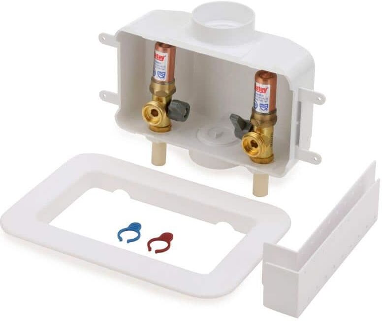 Oatey Centro II 1/4 in. Turn CPVC Washing Machine Outlet Box with Water Hammer Arrestor