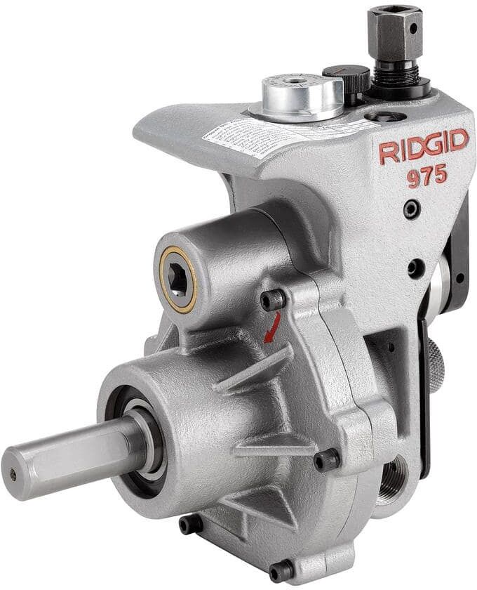 RIDGID 1/2 in. to 6 in. Pipe Capacity, Model 975 2-in-1 Portable Combo Roll Grooving Machine - Manual Use or Power Drive Mount