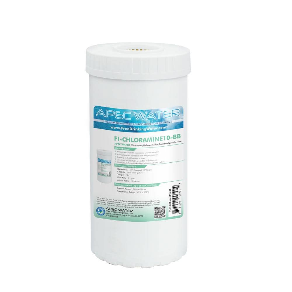 APEC Water Systems 10 in. Big Blue Specialty Chloramines and Hydrogen Sulfide Removal Replacement Water Filter Cartridge