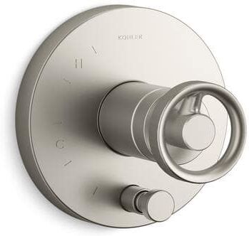 KOHLER Components 1-Handle Valve Handle Trim Kit in Vibrant Brushed Nickel (Valve Not Included)