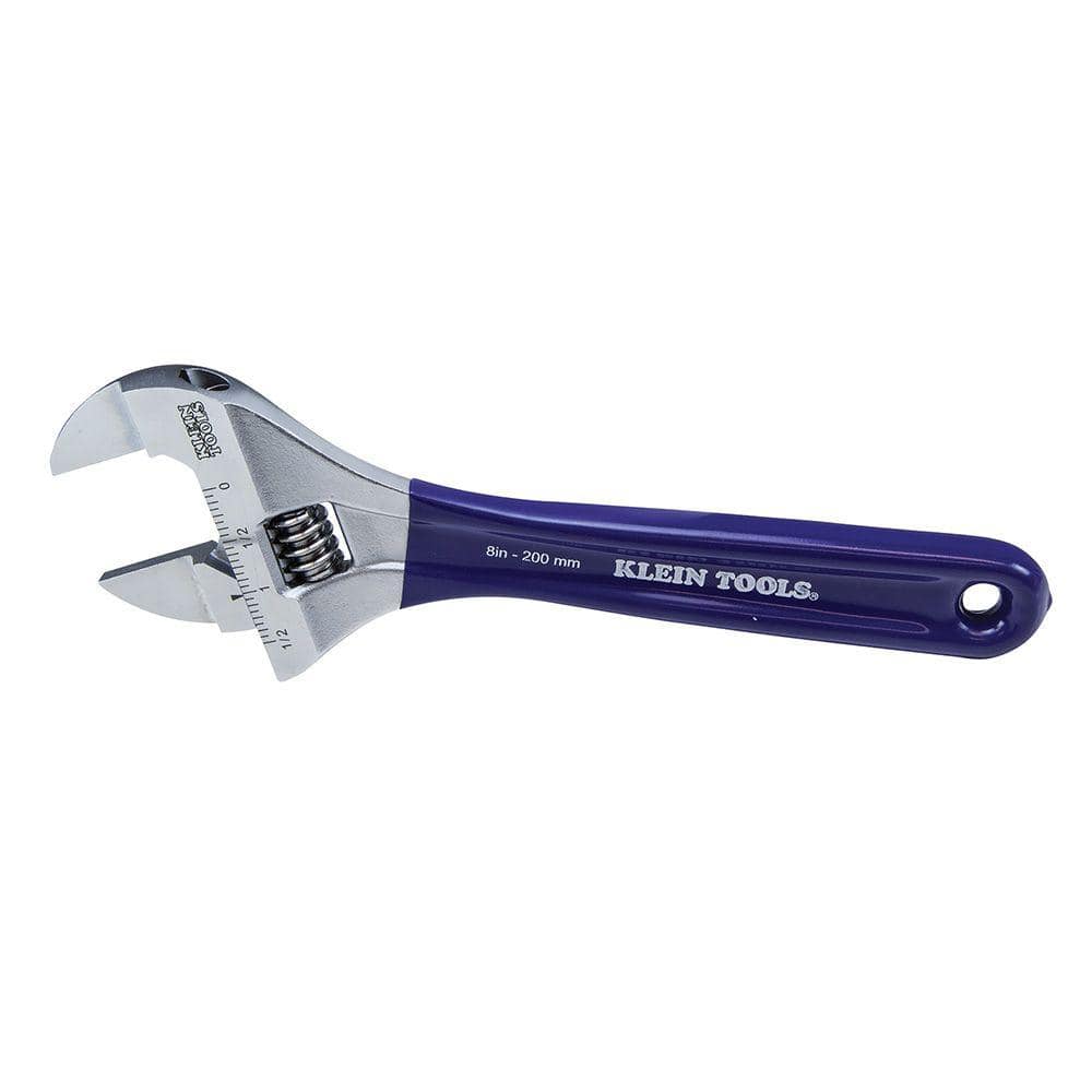 Klein Tools 8 in. Slim-Jaw Adjustable Wrench