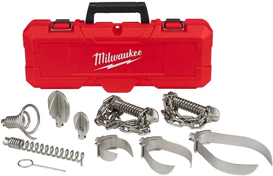 Milwaukee 5/8 in. and 3/4 in. Drain Cleaning Drum Cable Head Attachment Kit