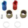 MOEN Stem Extension Kit, Hot and Cold Side, Monticello Widespread in Red and Blue