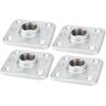 PIPE DECOR 3/4 in. Galvanized Iron Square Floor Flange (4-Pack)