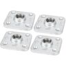 PIPE DECOR 1/2 in. Galvanized Iron Square Floor Flange (4-Pack)