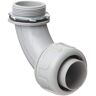 HYDROMAXX (50-Pack) 1 in. Dia Liquid Tight Non Metallic Electrical PVC Conduit 90-Degree Angle Fitting Connector