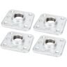 PIPE DECOR 1 in. Galvanized Iron Square Floor Flange (4-Pack)