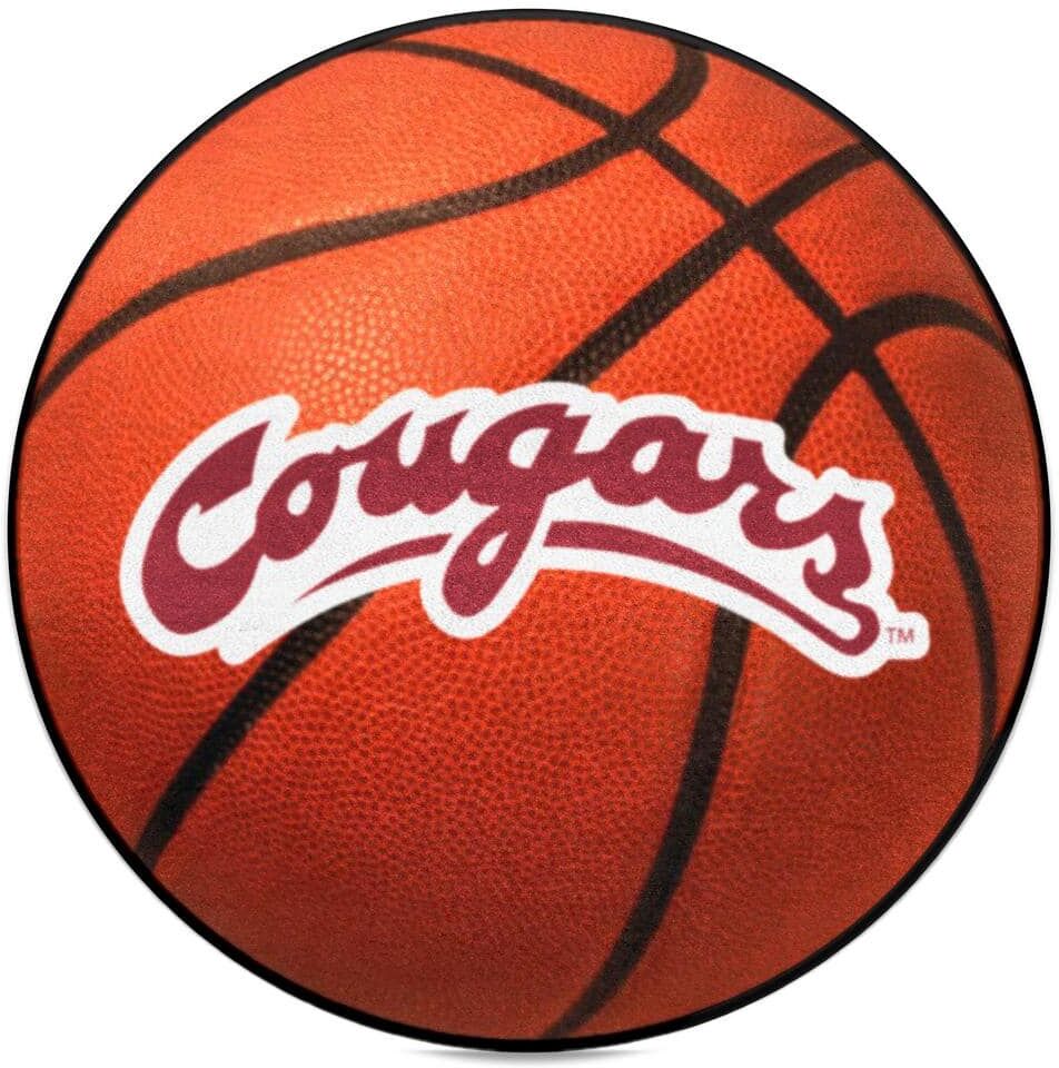 FANMATS Washington State Cougars Orange Basketball Rug - 27in. Diameter