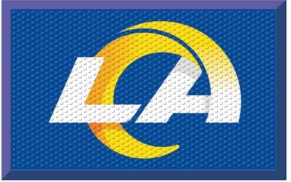 FANMATS NFL - Los Angeles Rams 19 in. x 30 in. Outdoor Camo Scraper Mat Door Mat