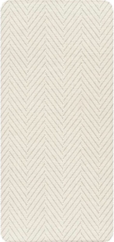 nuLOOM Casual Herringbone Anti Fatigue Kitchen or Laundry Room Beige 20 in. x 42 in. Indoor Comfort Mat