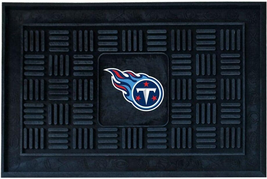 FANMATS NCAA Tennessee Titans Blue 18 in. x 30 in. Indoor/Outdoor Door Mat