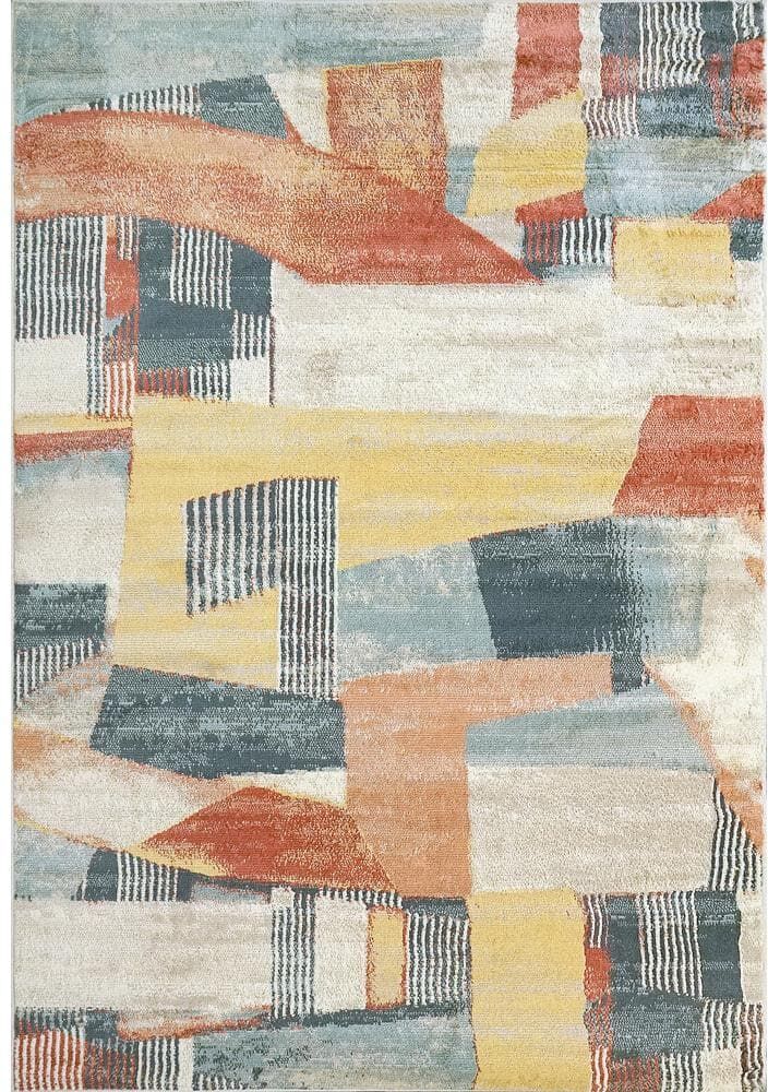 Dynamic Rugs Venus Multi 7 ft. 10 in. x 10 ft. Modern Color Block Area Rug