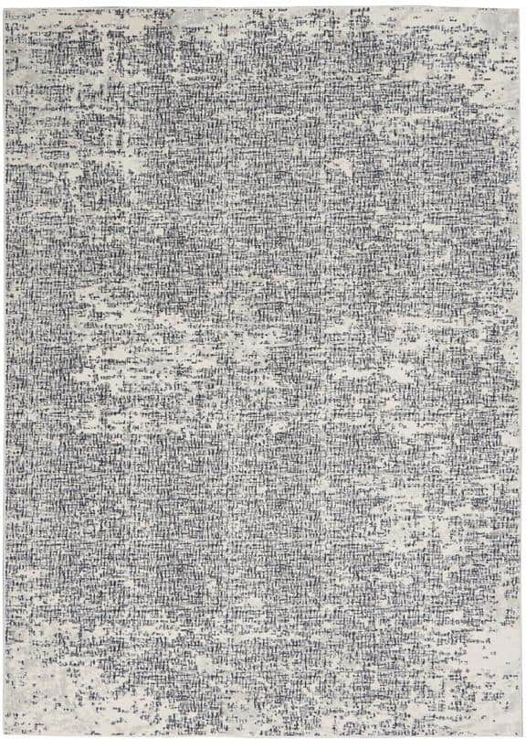 CALVIN KLEIN CK970 Vapor Ivory/Black 5 ft. x 7 ft. Contemporary Area Rug