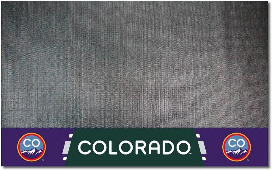 FANMATS Colorado Rockies Vinyl Grill Mat - 26in. x 42in.