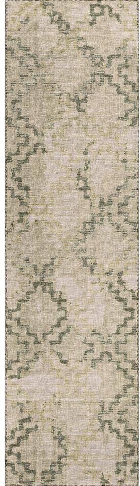 Addison Rugs Modena Moss 2 ft. 3 in. x 7 ft. 6 in. Trellis Runner Rug