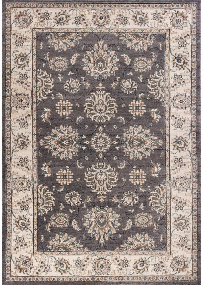 MILLERTON HOME Alba Grey/Ivory 2 ft. x 8 ft. Runner Rug