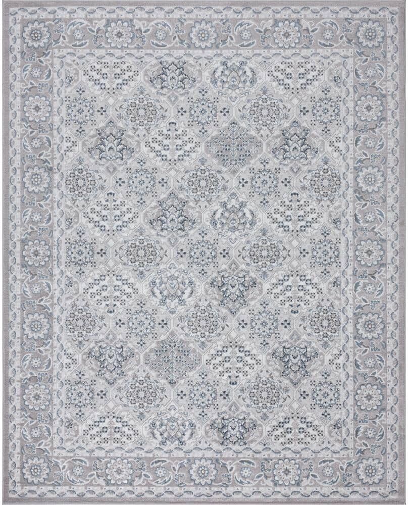 Tayse Rugs Nexus Oriental Gray 8 ft. x 10 ft. Indoor Area Rug