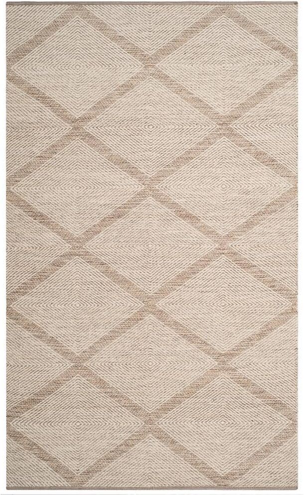 SAFAVIEH Montauk Beige 6 ft. x 9 ft. Large Diamonds Geometric Area Rug