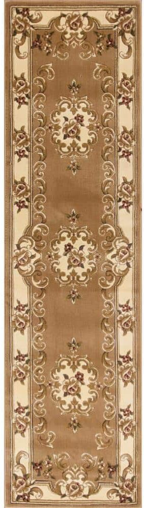 MILLERTON HOME Traditional Morrocan Beige/Ivory 2 ft. x 8 ft. Runner Rug