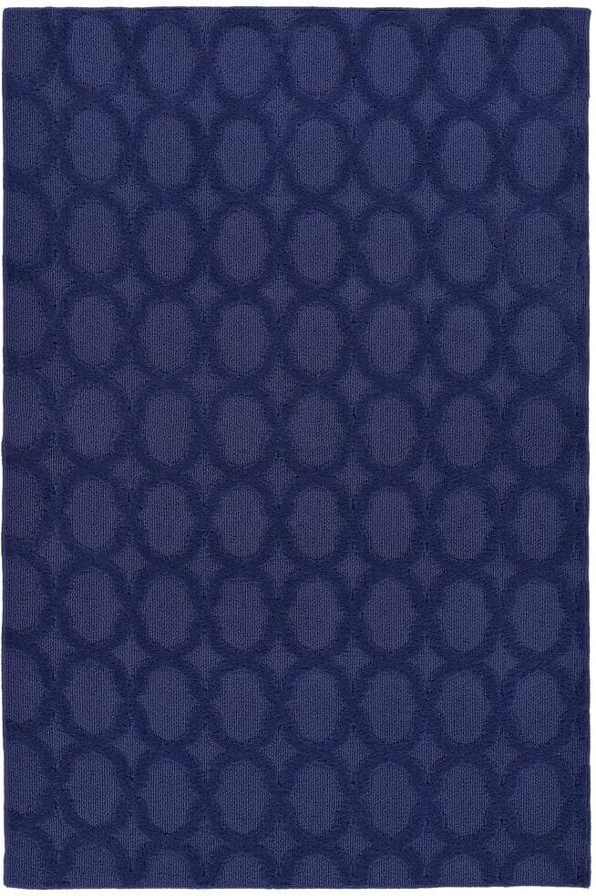 Garland Rug Garden Trellis Navy 4 ft. x 6 ft. Indoor/Outdoor Area Rug