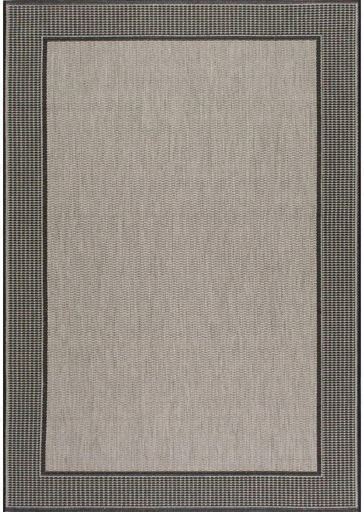 nuLOOM Gris Gray 8 ft. 6 in. x 11 ft. Indoor/Outdoor Patio Area Rug