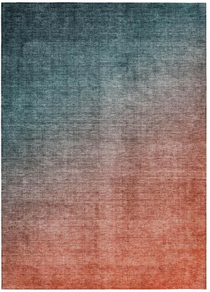 Addison Rugs Chantille ACN569 Teal 3 ft. x 5 ft. Machine Washable Indoor/Outdoor Geometric Area Rug