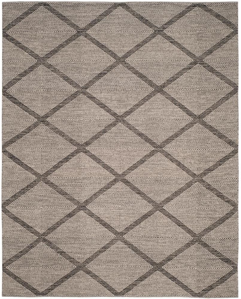 SAFAVIEH Montauk Black 8 ft. x 10 ft. Large Diamonds Geometric Area Rug