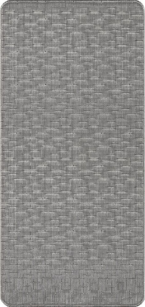 nuLOOM Casual Crosshatched Anti Fatigue Kitchen or Laundry Room Silver 18 in. x 30 in. Indoor Comfort Mat